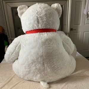 Big white teddy bear